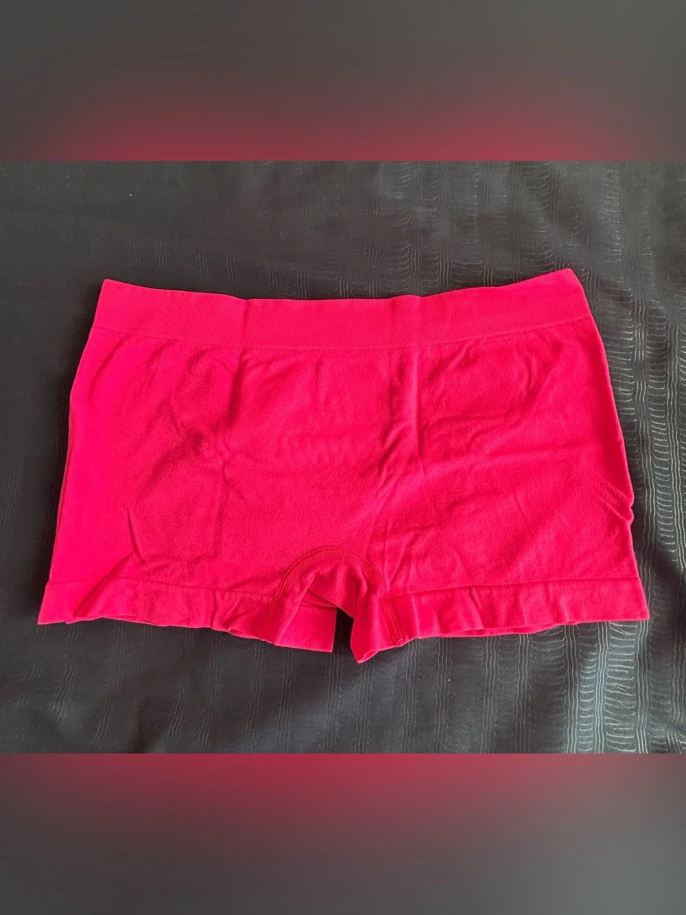 Women’s Pink Boyshorts with Slogan - Picture 2 of 2
